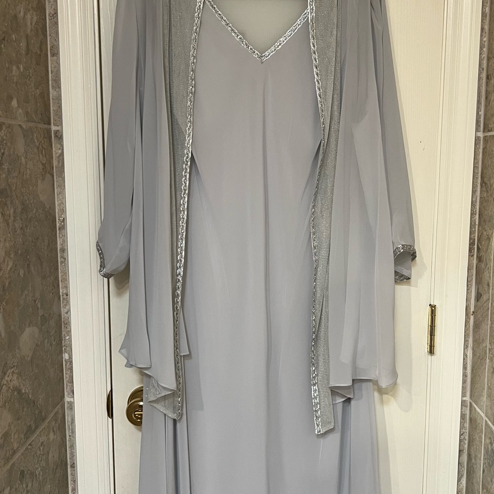 SLNY Silver Layered Wedding Dress